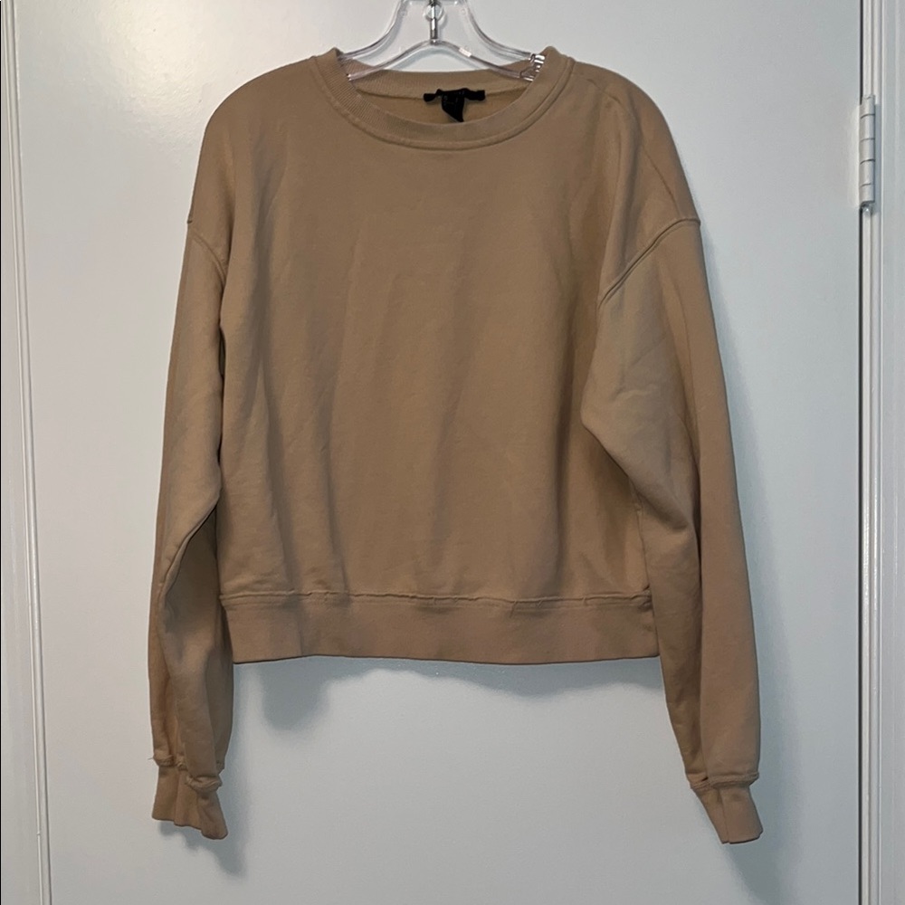 Forever 21 Tan Crewneck Sweatshirt
